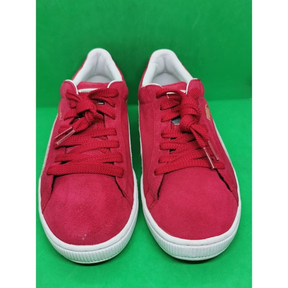 Vintage Puma Suede Leather Classic Dark Red Sneakers Men's Size 7 - Picture 6 of 16